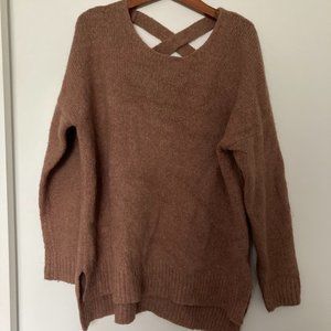 Cross-back Sweater